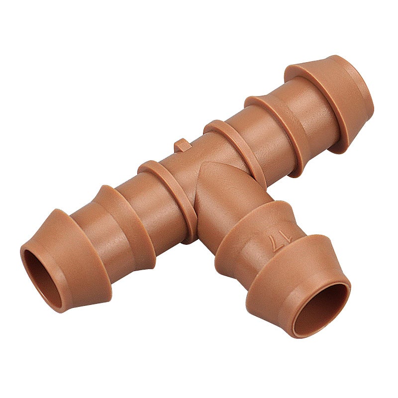 iMopo 21-Pack Drip Irrigation Universal Barbed Tee Fitting, Barbed Connectors for 1/2" Drip Tubing - Image 1